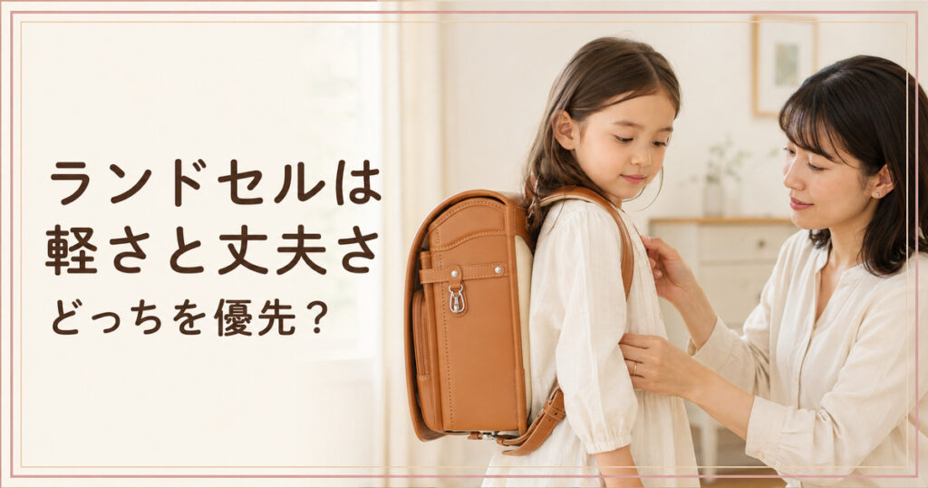 ランドセルは軽さと丈夫さどっちを優先?選び方を解説