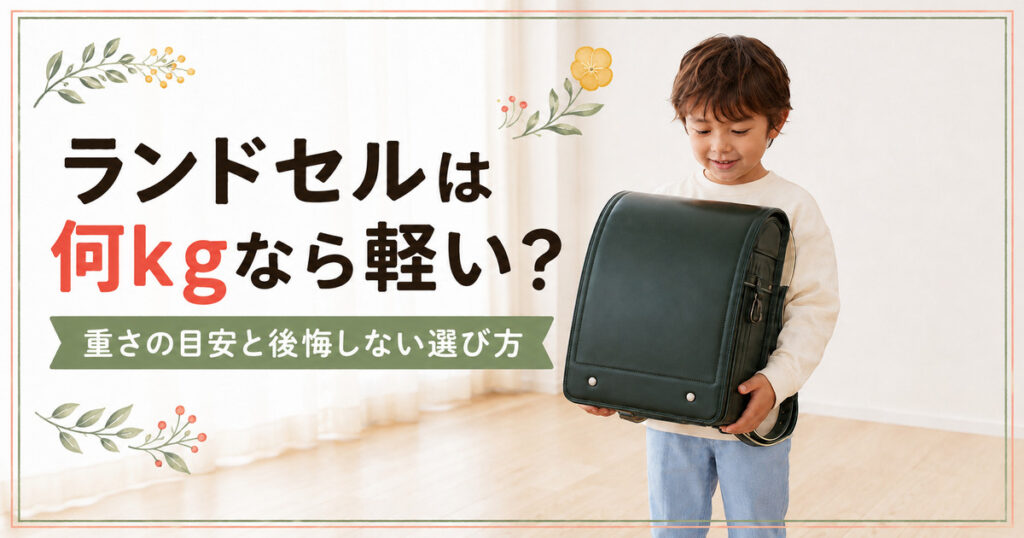ランドセルは 何kgなら軽い?