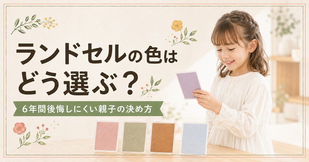 ランドセルの色はどう選ぶ?6年間後悔しにくい親子の決め方