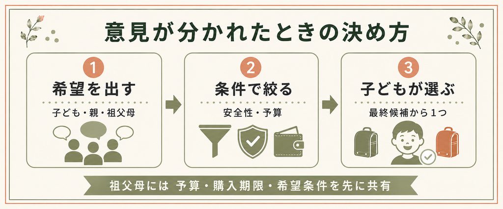 ランドセルは誰が決める・誰が買う？家族で決めたい5つのこと