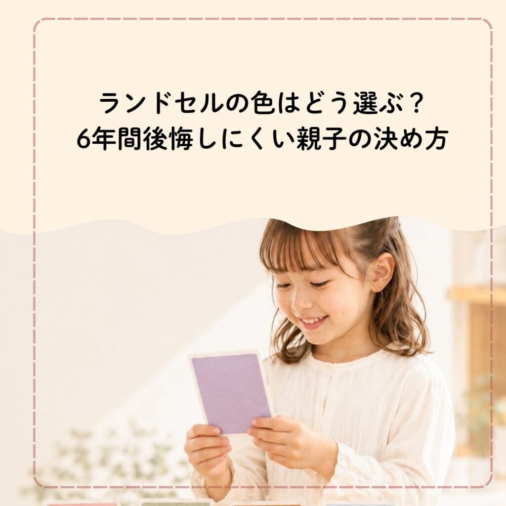 ランドセルの色はどう選ぶ？6年間後悔しにくい親子の決め方