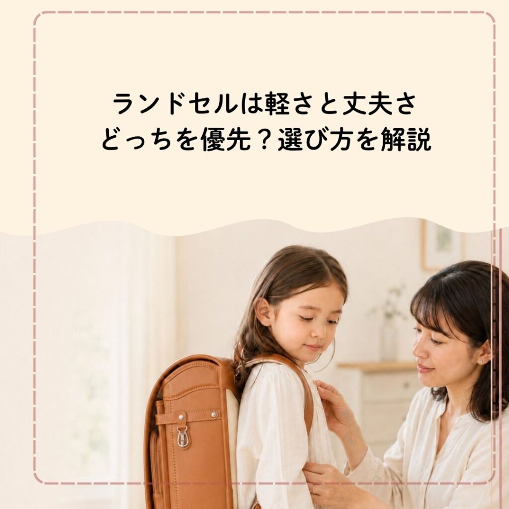 ランドセルは軽さと丈夫さどっちを優先？