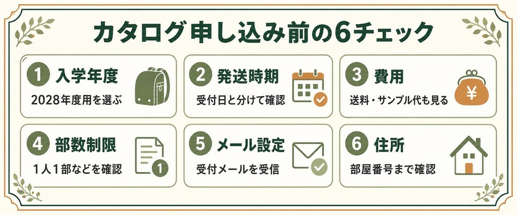ランドセルカタログ2028|請求はいつから?受付中ブランド一覧