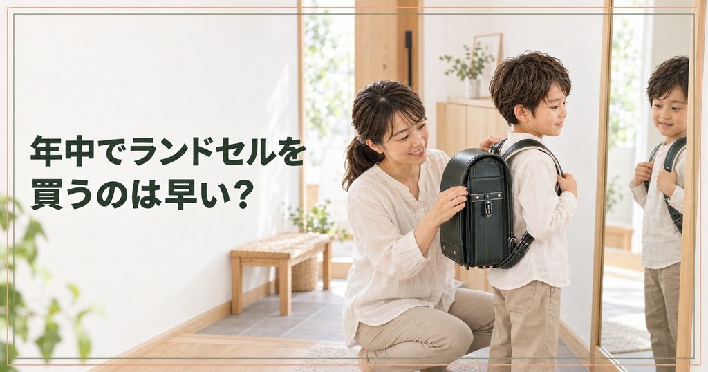 年中でランドセルを買うのは早い?2028年入学向け早期購入のメリット・注意点